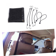 Car Pet Barrier Backseat Mesh Fence Adjustable Safety Net for Dogs Oxford Cloth Divider for Cars SUVs Trucks Easy Installation No Tools Black