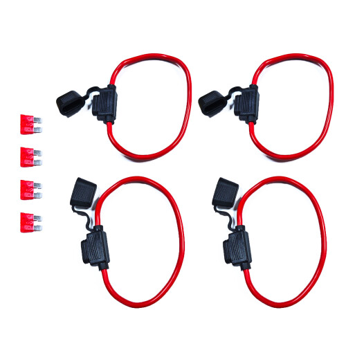 Packung mit 4 Inline-Sicherungshaltern, 40 A,
