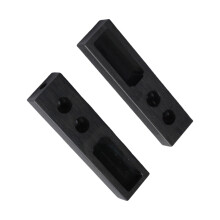 Supports pratiques de brides de tige de placard, 2 pièces,-Noir