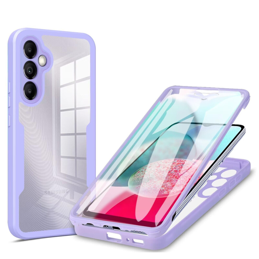 Miagon 360 Case For Samsung Galaxy S23 Fe, Full Body Protective Case, Purple 9426802420258