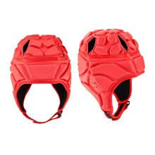 Rugby Headguard Adult Size L Red Goalkeeper Helmet Protective Gear For Soccer