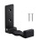 Folding Coat Hook Wall Mounted Robe Towel Hook for-Black 1