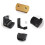 Folding Coat Hook Wall Mounted Robe Towel Hook for-Black 5