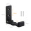 Folding Coat Hook Wall Mounted Robe Towel Hook for-Black 2
