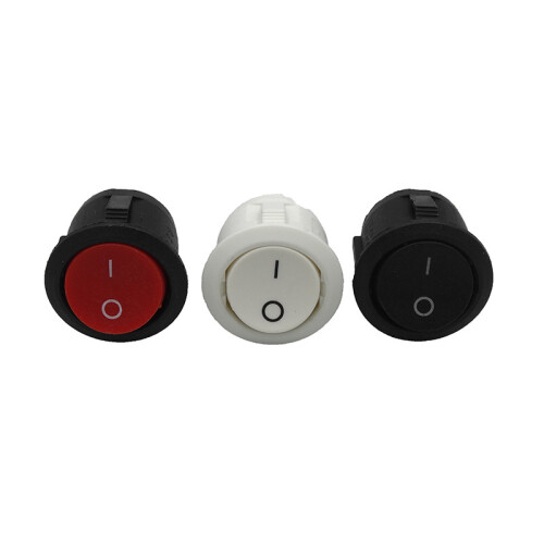 10pcs Multipurpose Rocker Switches With Three Color-Red 1