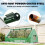 Outsunny Outsunny Portable Small Polytunnel with Mesh Windows, 240x90x90cm 7