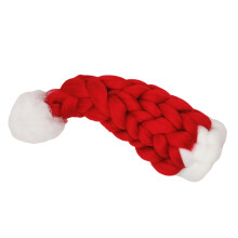 Super Thick Icelandic Wool Mini Christmas Hat For Wine-Red