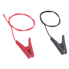 Farm Solar Charging Leads Wire with Alligators-A pair of clips