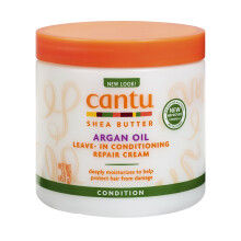 Cantu, Olej arganowy na pozostawienie w ciągu dnia, Krem naprawczy, 16 oz (453 g)