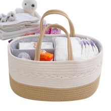 Diaper Containers Divided Container for Nursery Essentials Portable Diaper Organizer Portable Nappy Baskets for Home Travel