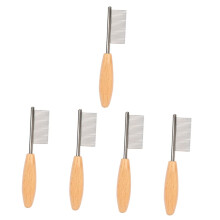 Dog Grooming Comb 5Pack Portable WearResistant Compact Pet Hair Detangling Comb For Dogs And Cats Ergonomic Design