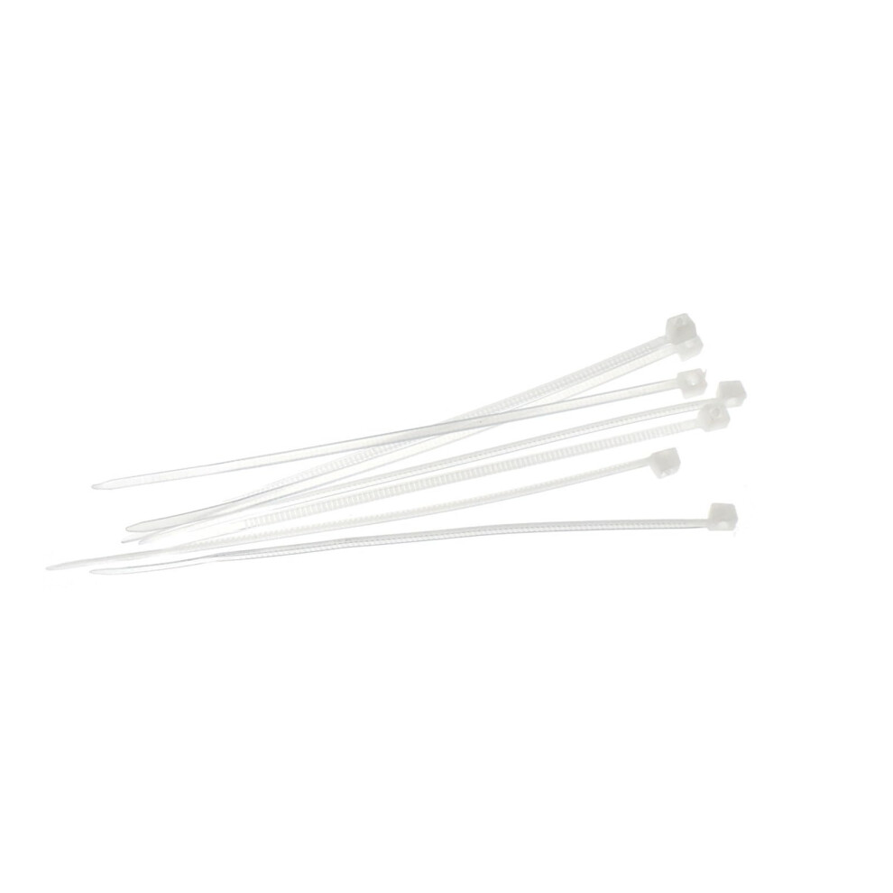 Cable Tie Assortment, Cable Ties, 100 Pieces Nylon Cable Ties 4 * 200 (3X80mm 1000Pcs) 3X80mm 1000Pcs White 9426802421736