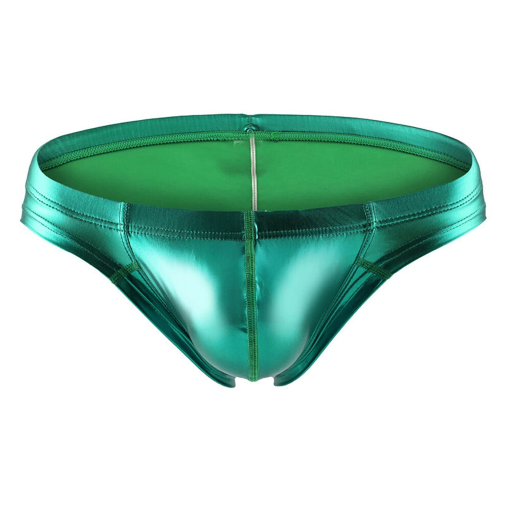 Boxer Shorts Men's Briefs Patent Leather Underwear Sexy Men Thong  Leather GString