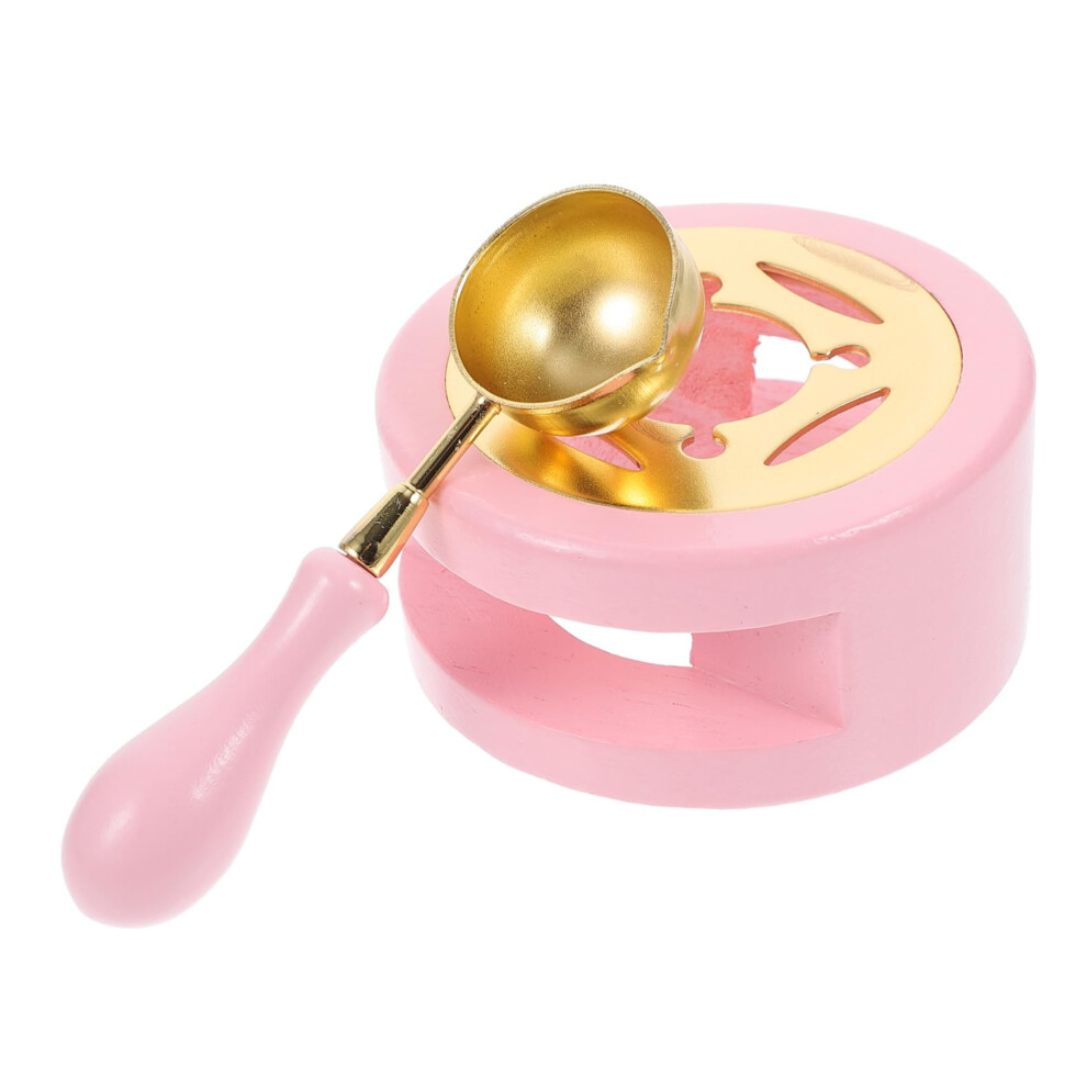 Pink Wax Warmer Ovens For Melting Wax Seal Warmer And Spoon Aluminium