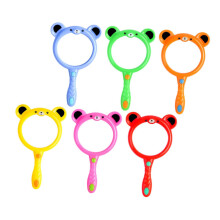 6 pieces cartoon magnifying glass for kids, educational magnifier learning tool, glass magnifier, mini magnifiers, magnifying glasses.