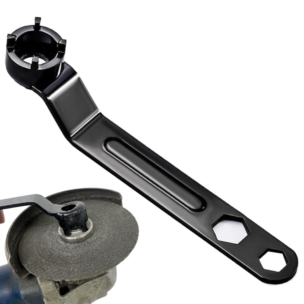 Angle Grinder Tool Fourclaw Locknut Shaft Antislip Ergonomic Handle Fastening Deck Building Pipe Fitting Electrical 9189345192302