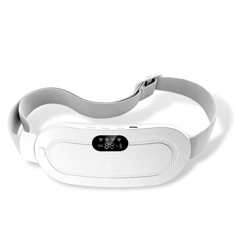 White Portable Menstrual Heating Pad, Usb Electric Belly Wrap With 3 Heat Levels (White)