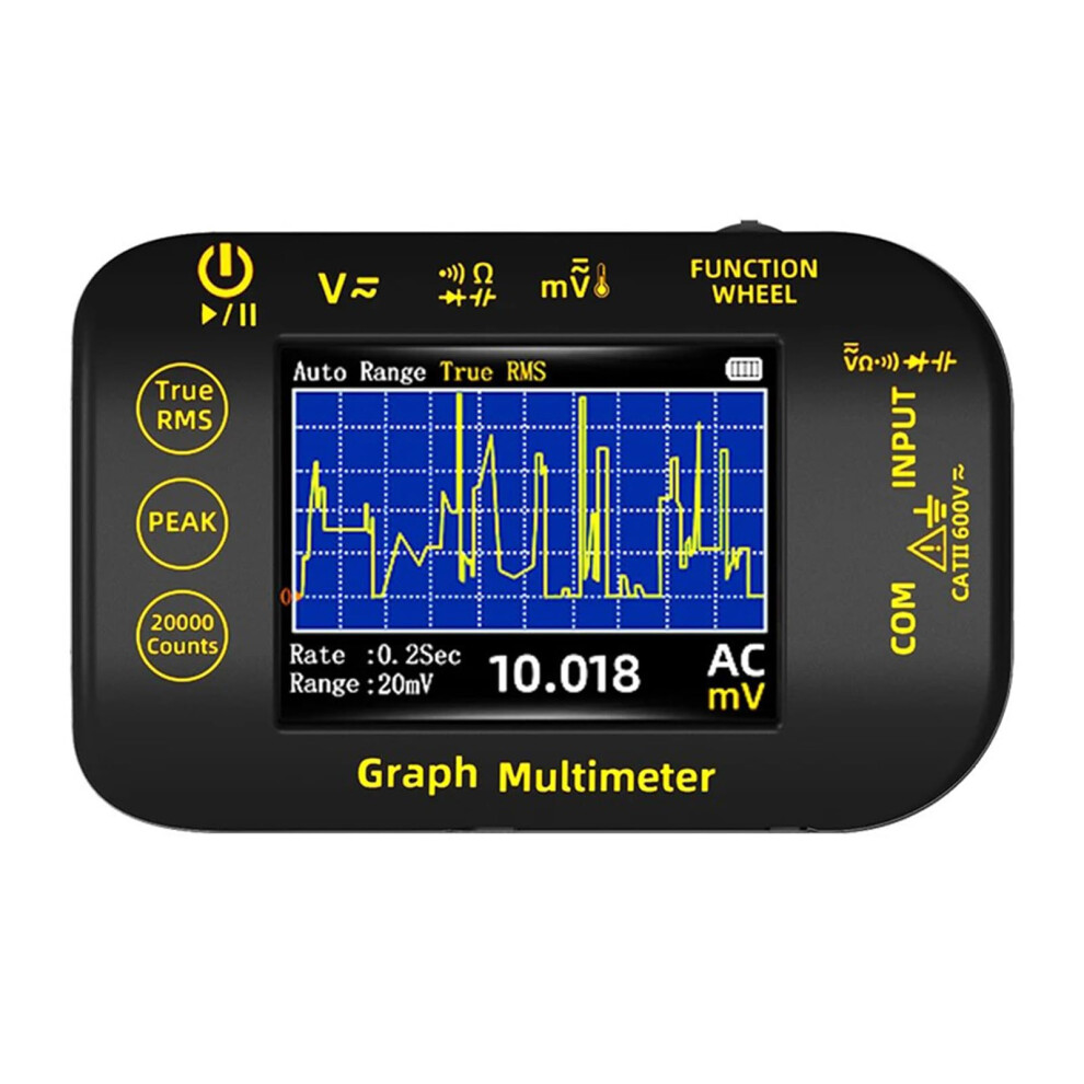 Precision Digital Multimeter 20000 Count For Voltage Temp Testing And Automotive Battery Diagnostics 9382693583567