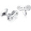 Men Cuff Link Stainless Steel Chain – Single Speed Chain 1 Pair 1
