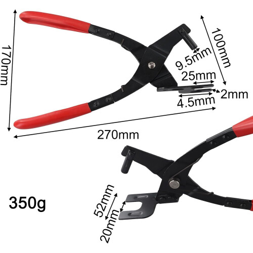 Rubber Holder Separator Pliers with 25 Degree Offset for Easy Access 2
