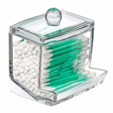 Compact Acrylic Bathroom Accessory Holder, Clear And Transparent, Perfect For Organizing Small Items, Sturdy And Safe, Ideal Vanity Storage Solution,