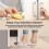 Pull Out Trash Can Under Sink Cabinet Pedal Operated, Durable Material, Hands 3