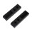 2Pieces Multipurpose Wardrobe Rail Flanges for Organized-Black 1