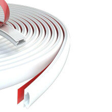 Flexible Rubber Quarter Round Molding Stick Molding Trim-White