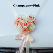 Décoration de voiture en roses, beauté durable pour les mariages, décorations artificielles pour voiture de mariage, imperméables et