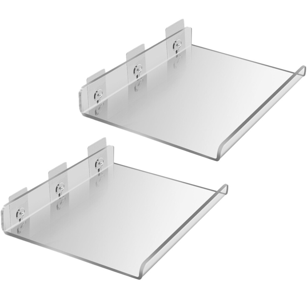Sophisticated Acrylic Floating Shelf, Multi-Functions For Decorative Shelves, Easy Installation & Satisfaction Guaranteed For Any Room (2Pcs) 9148971499827