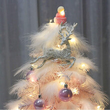 Dreamy Pink Mini Christmas Tree, Compact Design Battery Operated Artificial Mini Xmas Tree, Portable Festive Atmosphere Creator for Tabletop