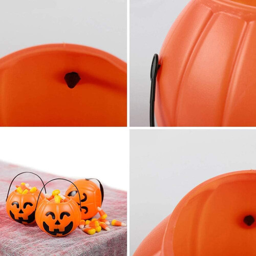 Τρομακτικά δώρα για το Halloween, κουβάς κολοκύθας από περιβαλλοντικό υλικό, ιδανικός 2