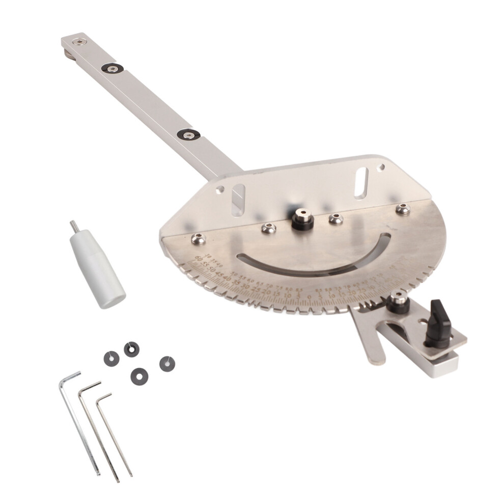Craftsmen's Choice Table Saw Miter Gauge, Aluminum Miter Fence, Universal Miter Gauge Compatibility, Providing Accurate Angle Determination And Fast 9441426059813