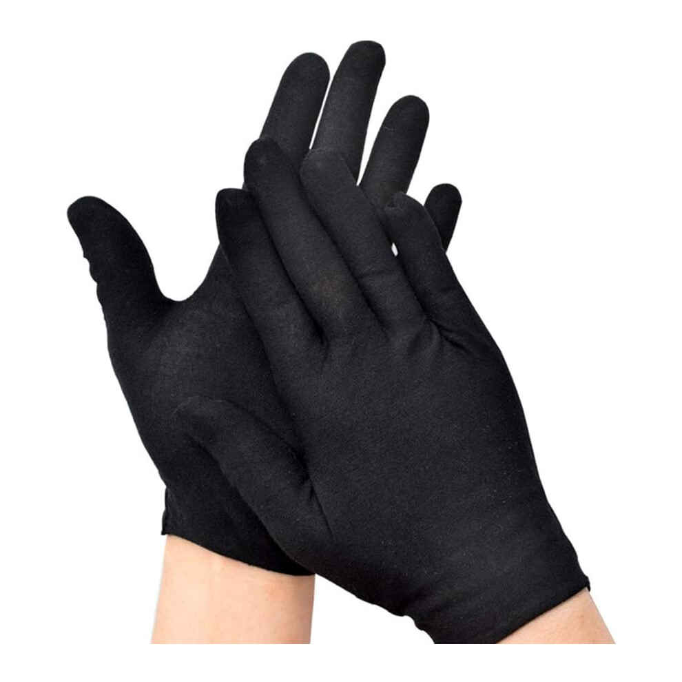 Stretchable Lining Gloves for Sensitive Skin, Moisturizing Gloves Cotton Protective Wear with Breathable Fabric, Skin-Friendly Washable Reusable