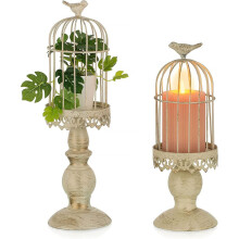 Wrought Iron Decoration With Exquisite Crafts, Decorative Birdcage In Retro Shabby Design For Home Decorations, Ideal Decoration For Wedding Party In