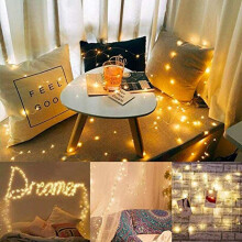 10m Battery Operated Fairy Lights, Waterproof & Flexible Copper Wire, Timer Functionality For Indoor & Outdoor Decor