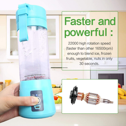 Συμπαγές μπλέντερ τύπου Nutribullet, αθόρυβη λειτουργία, φορητό μπλέντερ για smoothies, 2