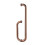 Barre d'appui de douche robuste en acier-bronze rouge 1