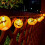 Λαμπερά φαναράκια για το Halloween, 20 LED πορτοκαλί φωτάκια σε σχήμα κολοκύθας, εύκολη 2