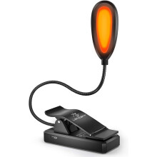 Lampada da lettura che blocca la luce blu, clip antiscivolo per libri ed e-reader, fino a 60 ore di esperienza di lettura wireless, compatta e