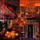 Λαμπερά φαναράκια για το Halloween, 20 LED πορτοκαλί φωτάκια σε σχήμα κολοκύθας, εύκολη 7