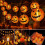 Λαμπερά φαναράκια για το Halloween, 20 LED πορτοκαλί φωτάκια σε σχήμα κολοκύθας, εύκολη 1