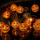 Λαμπερά φαναράκια για το Halloween, 20 LED πορτοκαλί φωτάκια σε σχήμα κολοκύθας, εύκολη 5