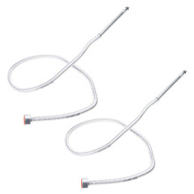 Tuyau de douche en acier inoxydable, 2 pièces, robinet-100CM