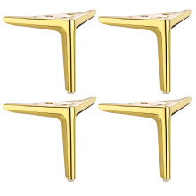 4 Stück Metall-Möbelbeine, korrosionsbeständige-Titan 15cm