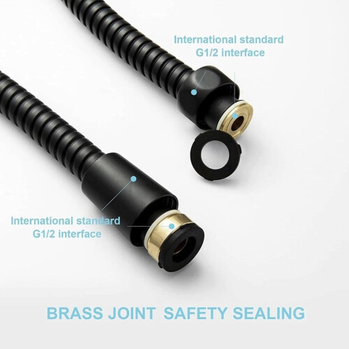 Universal Long Shower Hose for DIY Enthusiasts, Universal Interface, Flexible AntiKink ExplosionProof Bathroom Accessory 1