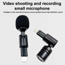 Tragbares Mini-Mikrofon Stereo Typ-C Flexural Biegbares Kabelloses Mikrofon für iPhone 17 16 Kamera Computer Laptop PC Aufnahme
