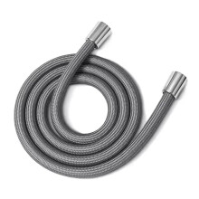 1.5m flexible nylon shower hose with G1/2 universal interface, antitangle (Gray)