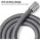 1.5m flexible nylon shower hose with G1/2 universal interface, antitangle (Gray) 5