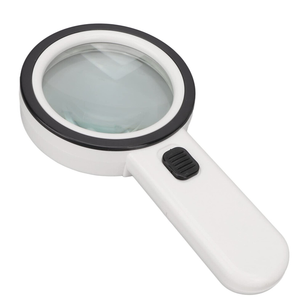 Illuminated Magnifying Glass with 12 LED Lights, 30X, DoubleLayer Optical Glass Lenses